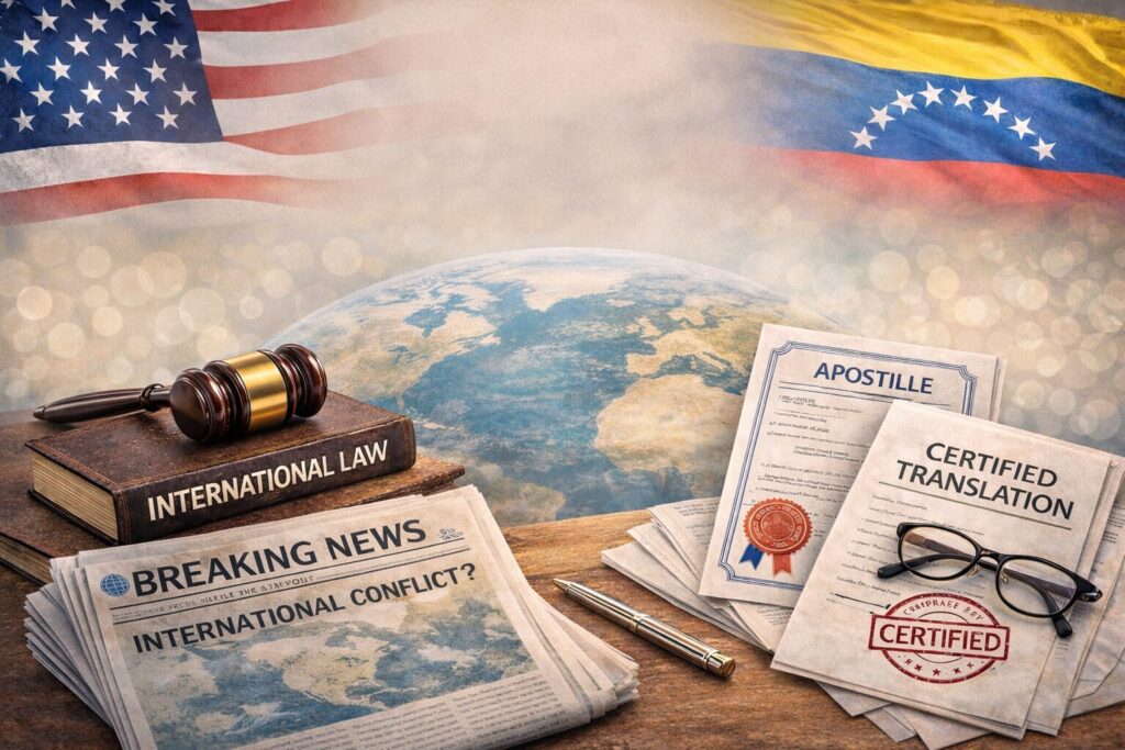 国際法と証明書翻訳